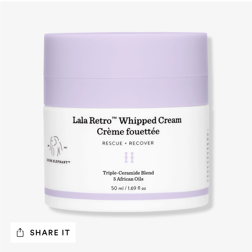 Drunk Elephant Lala Retro Whipped Cream Moisturizer with Ceramides